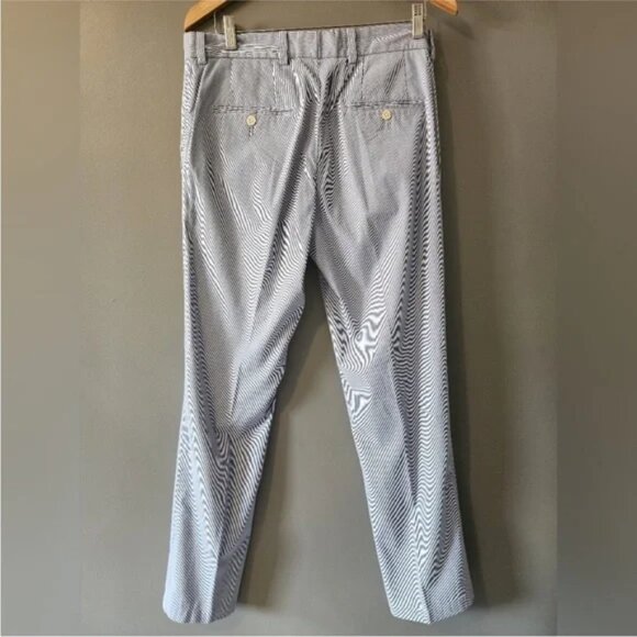 Saks Fifth Avenue NWT Blue Corded Pants Sz 30 - Picture 4 of 5